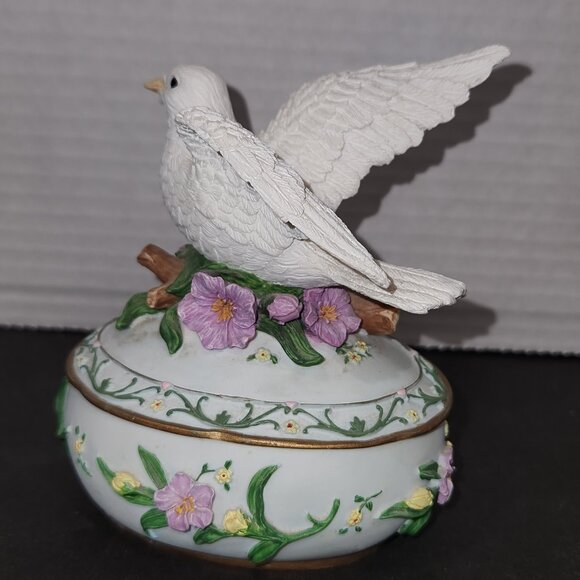 Heritage House Sing a Song Dove Bird Musical Trinket Box "The Way We Were" Song - Picture 4 of 9